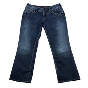 Silver Capri Jeans Suki Low Rise Size 30